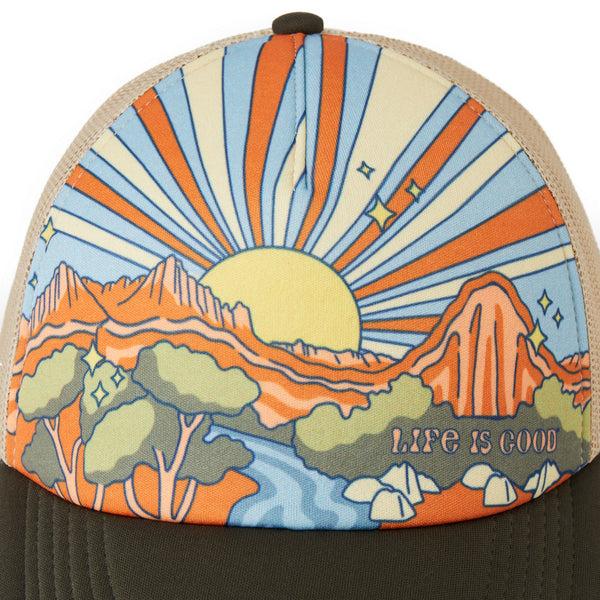 Life Is Good Adult Unisex Canyon Scene Trucker Hat