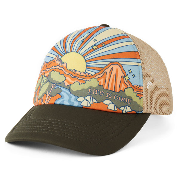 Life Is Good Adult Unisex Canyon Scene Trucker Hat