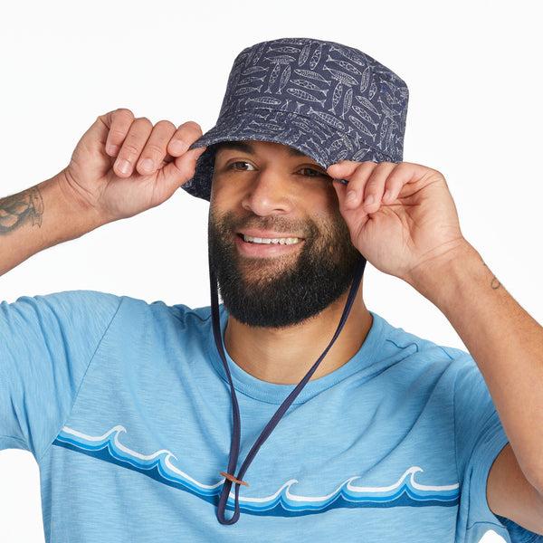 Life Is Good Adult Unisex Fish Pattern Bucket Hat