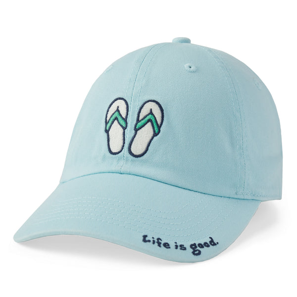 life is good Adult Unisex Flip Flops Chill Cap