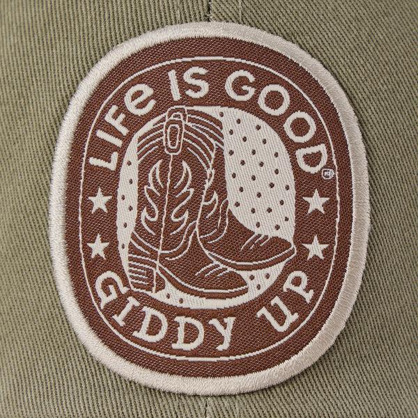 Life Is Good Adult Unisex Giddy Up Patch Chill Cap