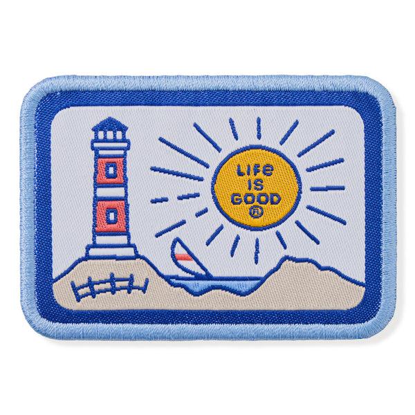 life is good Adult Unisex Lighthouse Woven Patch