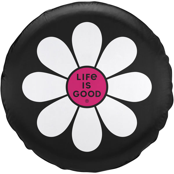 life is good Adult Unisex Simple Daisy Tire Cover