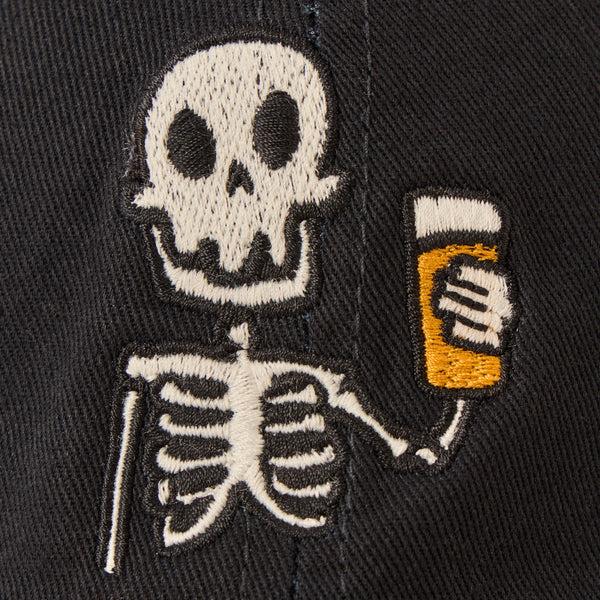 Life Is Good Adult Unisex Skeleton Beer Chill Cap