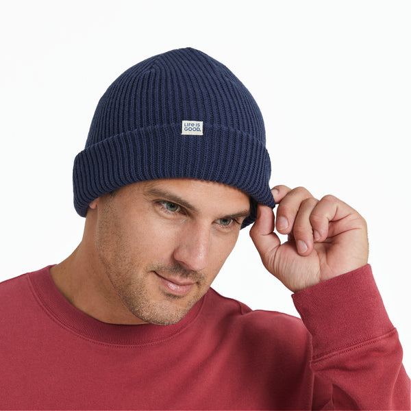 Life Is Good Adult Unisex Solid Mariner Beanie
