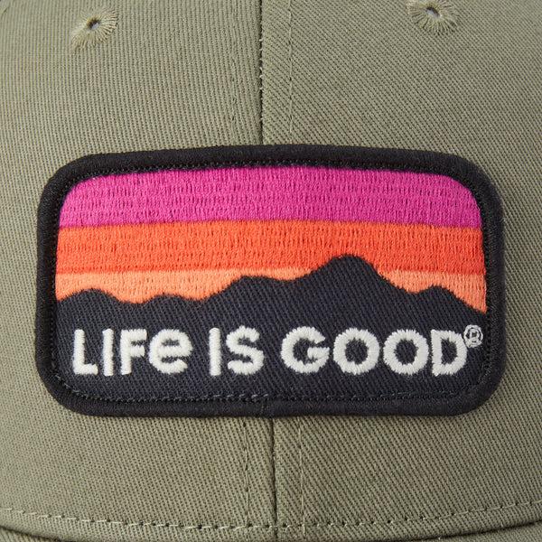 Life Is Good Adult Unisex Sunset Mountain Trucker