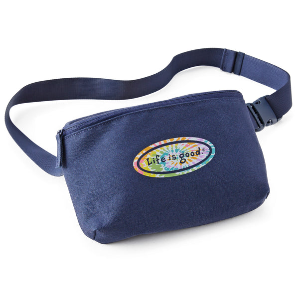 life is good Adult Unisex Tie Dye Oval Belt Bag