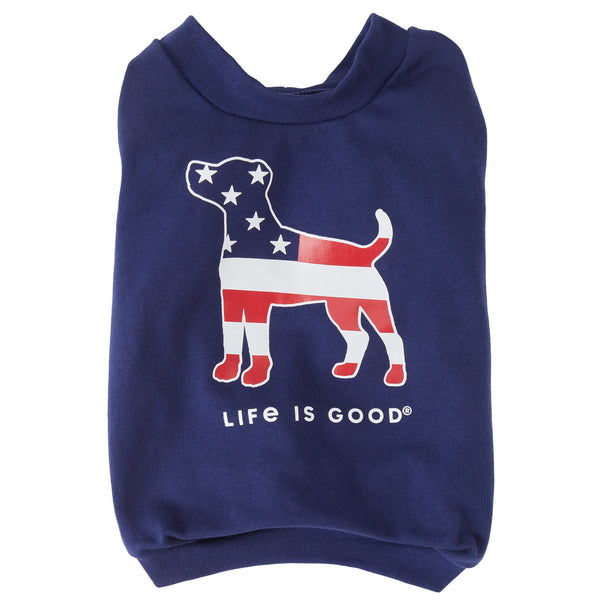 life is good Americana Dog T-Shirt