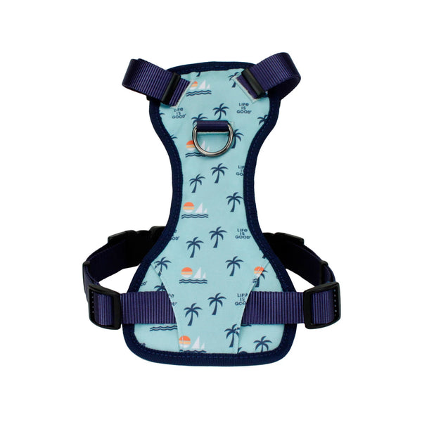 life is good Beach Canvas Overlay Dog Harness