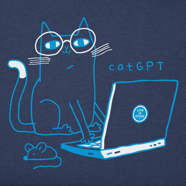 life is good CatGPT Laptop