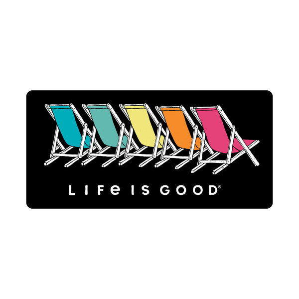 life is good Chair Spectrum Small Die Cut Decal