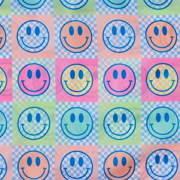 Life Is Good Checkered Smiles Roll And Go Tote