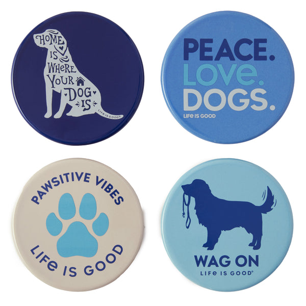 life is good Dog Coaster Set