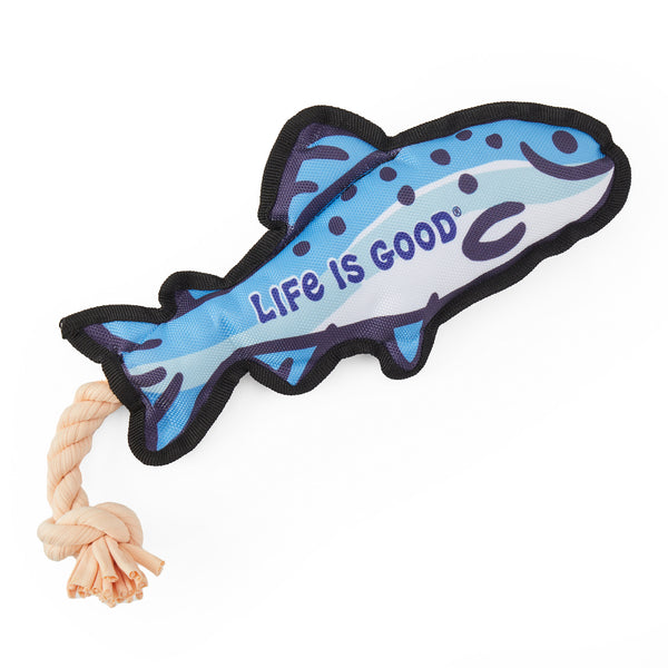life is good Fish Rope Dog Toy