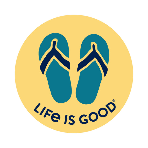 life is good Flip Flops 4
