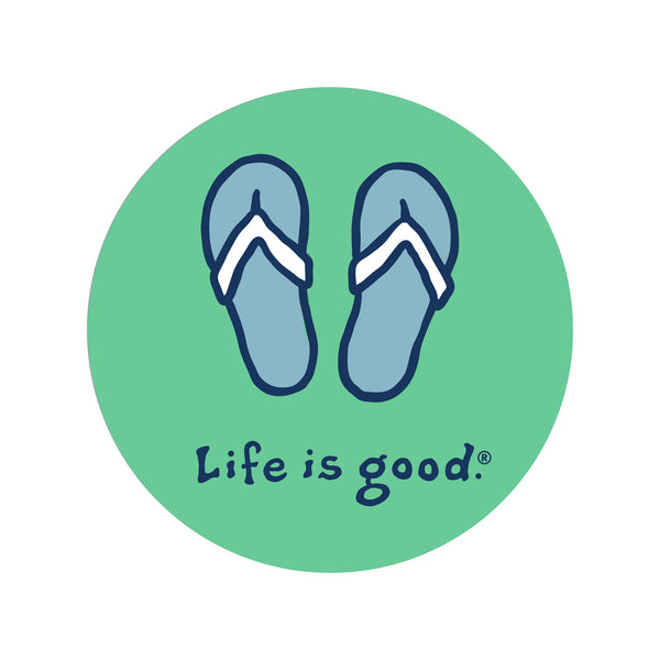 life is good Flip Flops 4