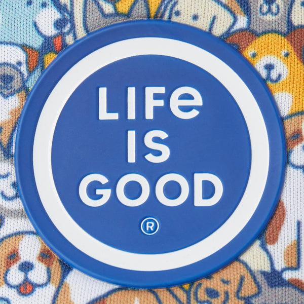 Life Is Good Heart Of Dogs Pattern Kids Trucker