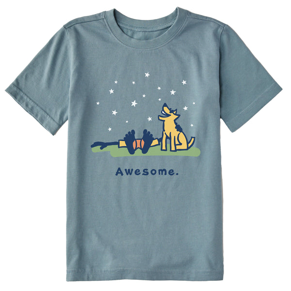 life is good Kids Awesome Short Sleeve Crusher Tee