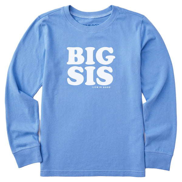 Life Is Good Kids Big Sis Long Sleeve Crusher Tee