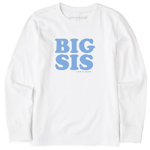 life is good Kids Big Sis Long Sleeve Crusher Tee