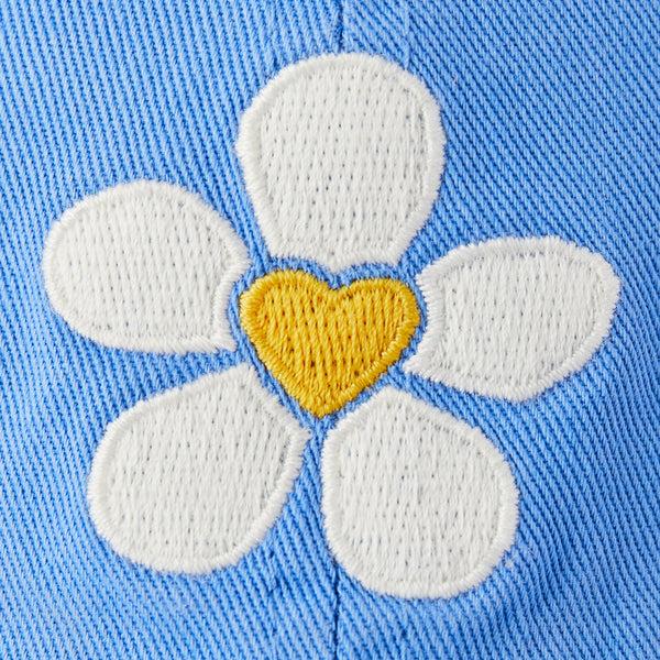 Life Is Good Kids Bold Heart Flower Kids Chill Cap