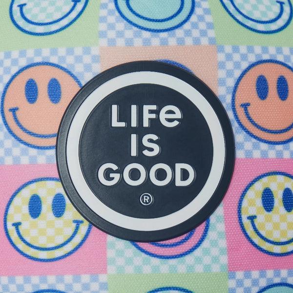 Life Is Good Kids Checkered Smiles Kids Trucker