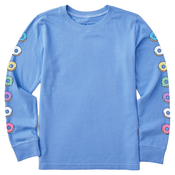 life is good Kids Donuts Long Sleeve Crusher Tee