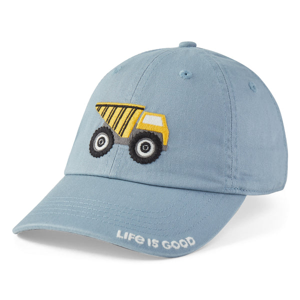 life is good Kids I Like Big Trucks Kids Chill Cap