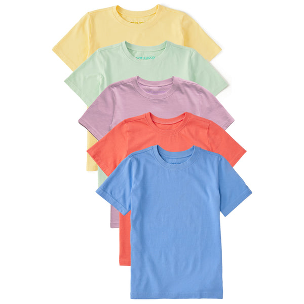 life is good Kids Solid 5-Pack Crusher Tee - Multi 2