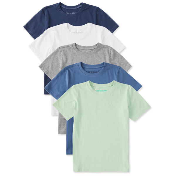 life is good Kids Solid 5-Pack Crusher Tee Multi 4