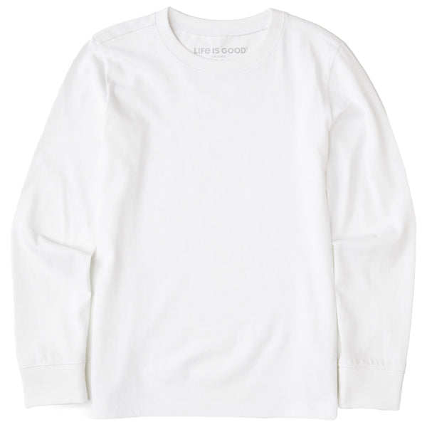 life is good Kids Solid Long Sleeve Crusher Tee