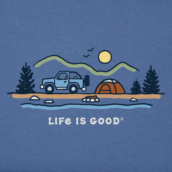 Life Is Good Men's ATV Camp Vista Short Sleeve Tee