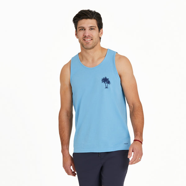 life is good Men's Beachy Palms Crusher-LITE Tank