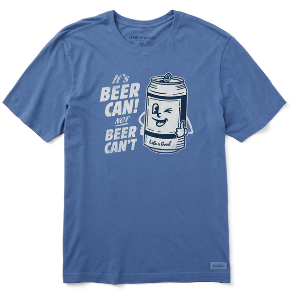 Life Is Good Men's Beer Can Short Sleeve Tee