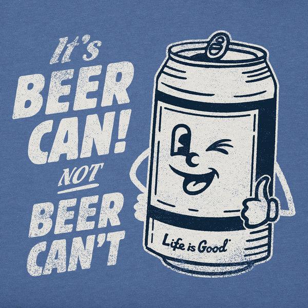 Life Is Good Men's Beer Can Short Sleeve Tee