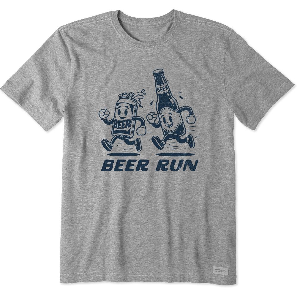 life is good Men's Beer Run Short Sleeve Tee