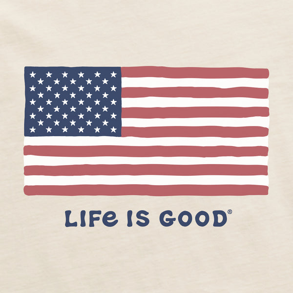 Life Is Good Men's Big Flag Short Sleeve Tee