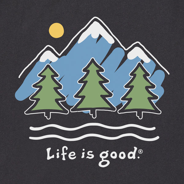 Life Is Good Men's Big Mountains Long Sleeve Tee