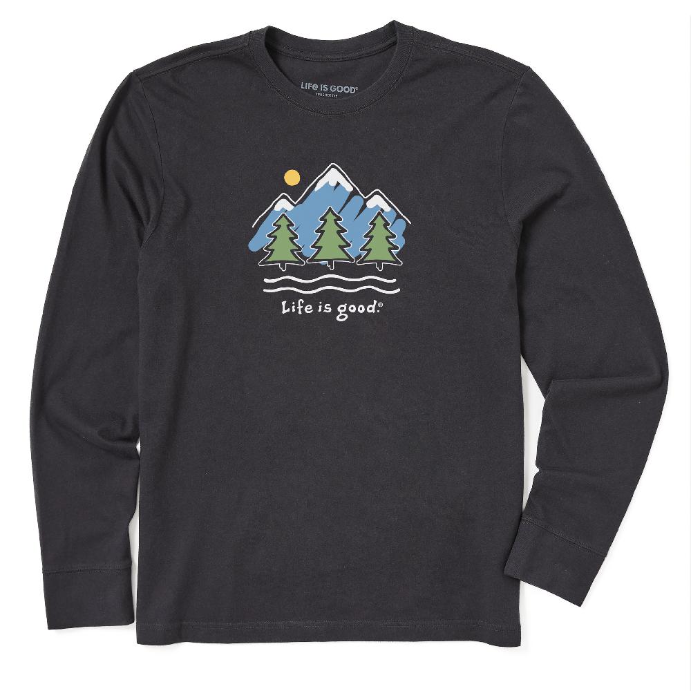 life is good Men's Big Mountains Long Sleeve Tee