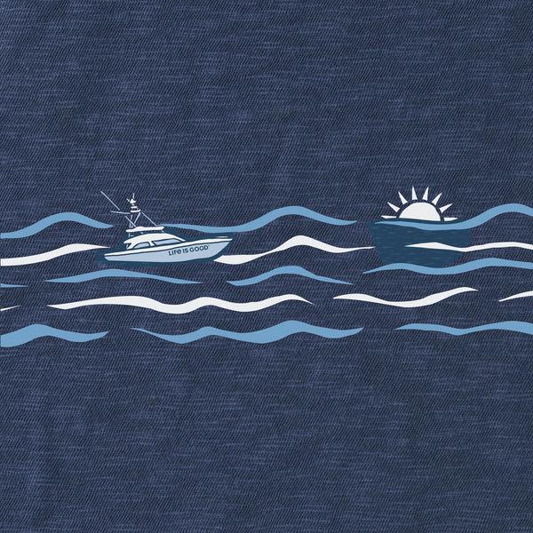 Life Is Good Men's Boat Ride Slub Slim Fit Tee