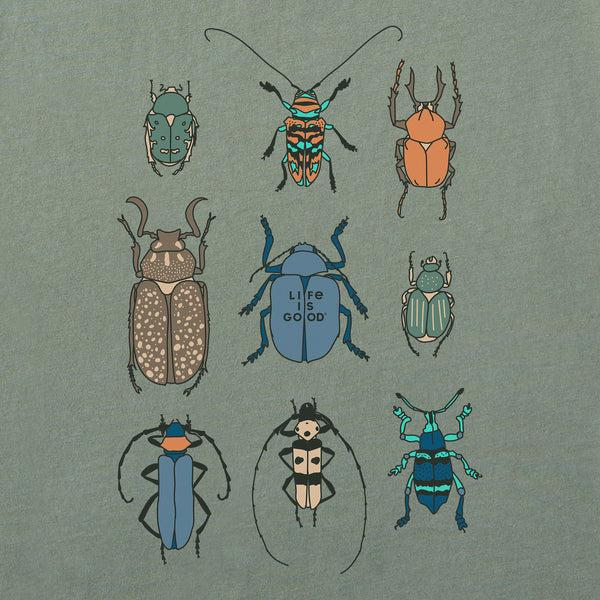 Life Is Good Men's Cool Bug Grid Short Sleeve Tee