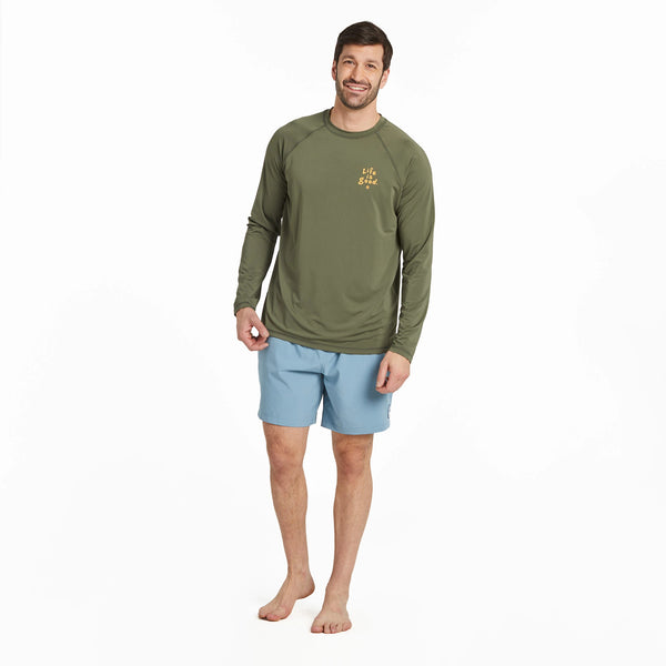 Life Is Good Men's Dog ATV Long Sleeve Rashguard