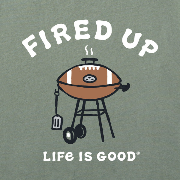 Life Is Good Men's Fired Up Grill Short Sleeve Tee