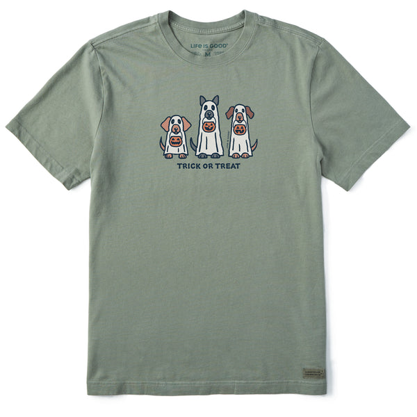 life is good Men's Halloween Dogs Short Sleeve Tee