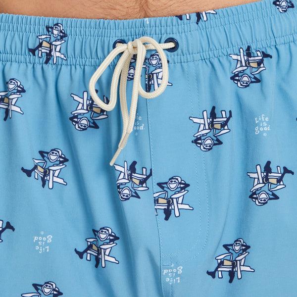 Life Is Good Men's Jake Adirondack Swim Trunk