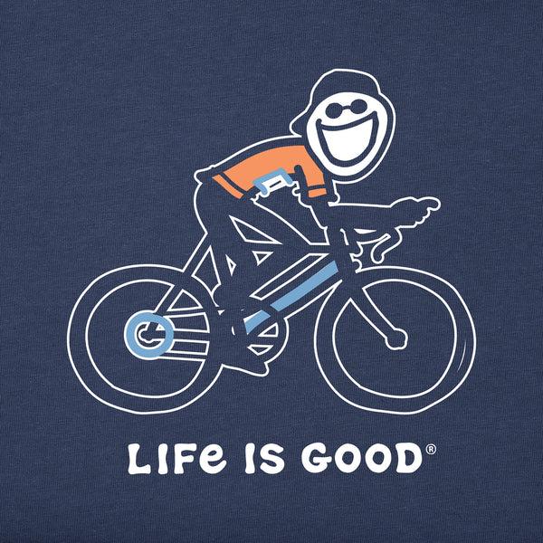 Life Is Good Men's Jake Bike Short Sleeve Tee