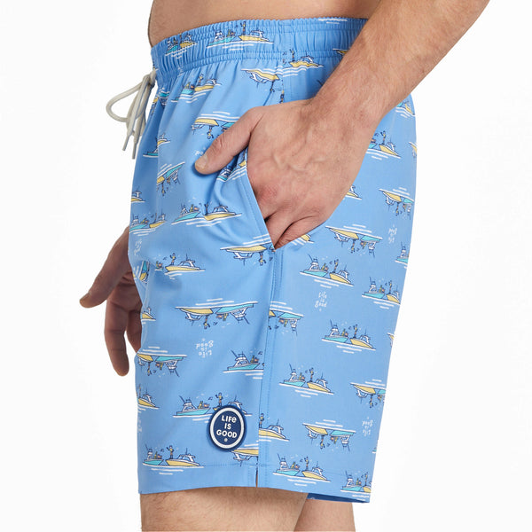 Life Is Good Men's Jake Boating Swim Trunk