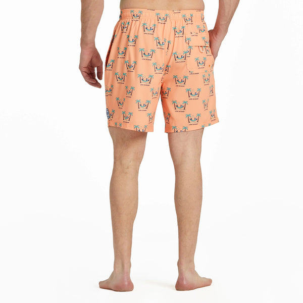Life Is Good Men's Jake Hammock Swim Trunk