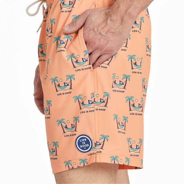 Life Is Good Men's Jake Hammock Swim Trunk
