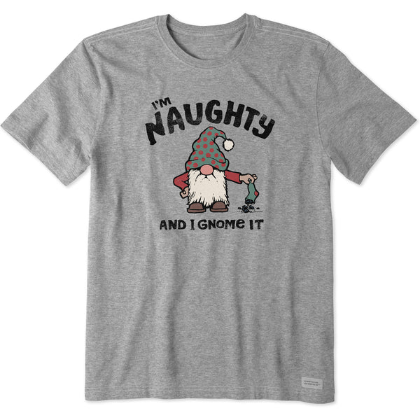 Life Is Good Men's Naughty Gnome Short Sleeve Tee